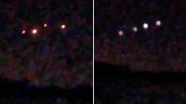 Multiple Bright Mysterious UFO Lights Hovering in Formation over Goodyear, Arizona - FindingUFO