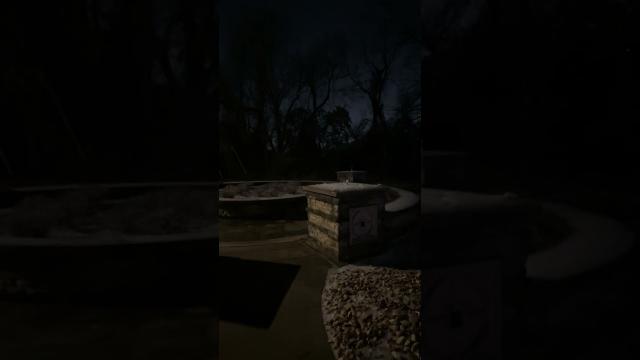 Texas Frozen Circle and the Moon