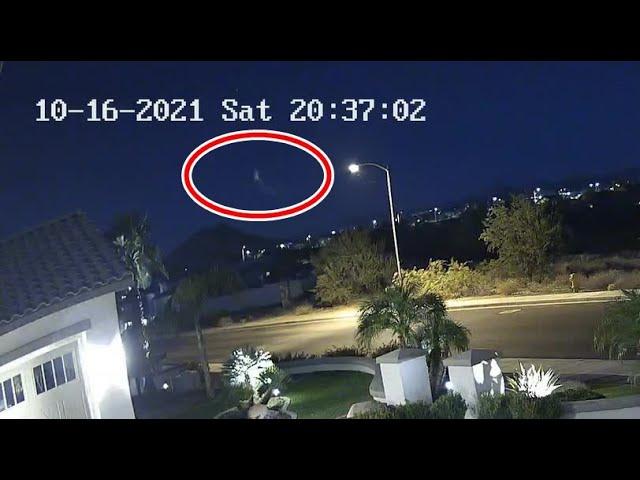 Extremely fast object caught on cctv camera in Peoria, Arizona