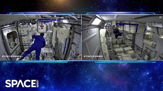 Watch China's Shenzhou-14 crew enter Mengtian lab in space for 1st time