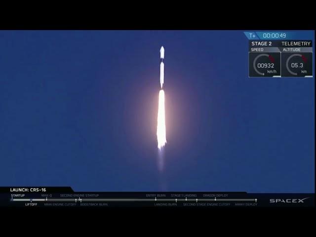 Liftoff! SpaceX Launches CRS-16 Cargo Mission to Space Station