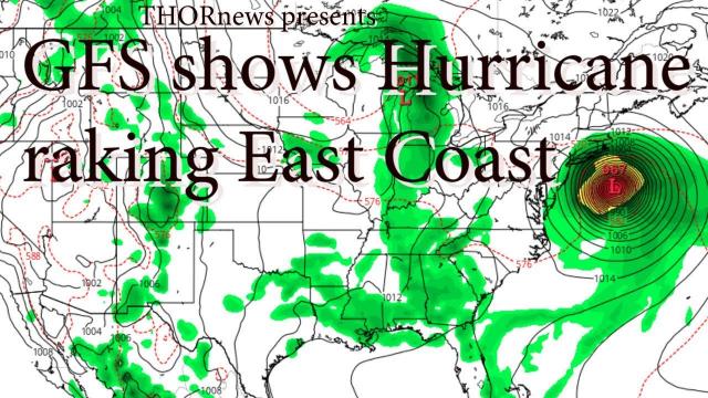 GFS shows 935 mb Hurricane Raking the East Coast & lots & lots of Rain