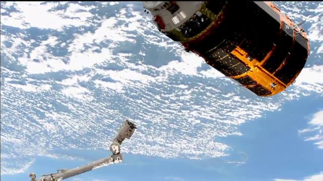 Final HTV cargo spacecraft departs space station