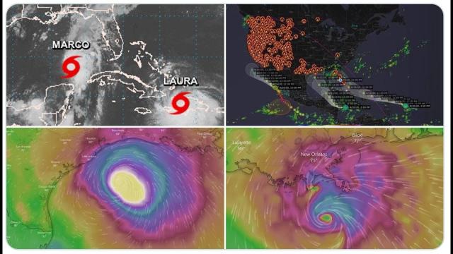 Hurricane Marco is headed to Louisiana & Laura could become a MAJOR Hurricane & hit TX/LA/AL/MS