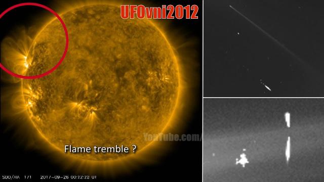 Giant invisible UFO, Sun diving comet & unknown deep space object captured by SOHO Spacecraft