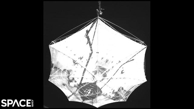 ESA’s Biomass ‘umbrella’ unfurls in view from space