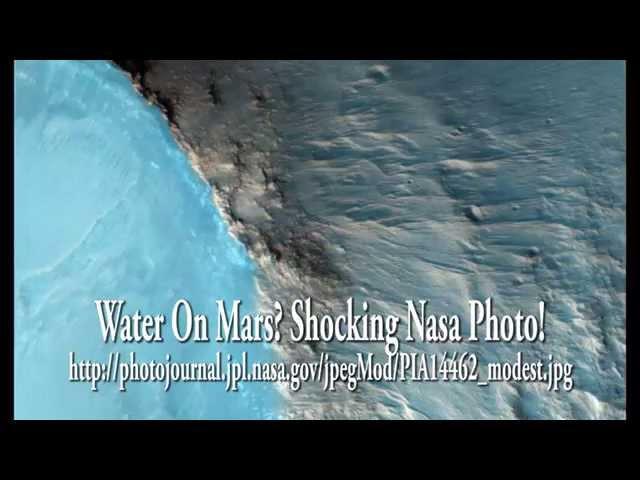 UFO Sightings Water Discovered On Mars? Shocking Nasa Photo! Sept 2014