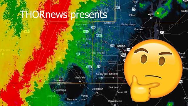 Interesting Radar Anomaly over DFW Texas & Dallas Tornado Warnings & Solar Flare!