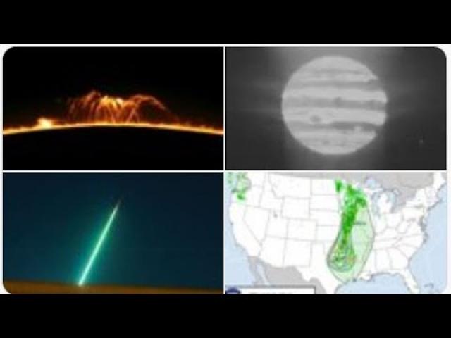 Fireball & Dragon SpaceX launch! Tornadoes in Tulsa as Solid Storm moves East! Super cool Jupiter!
