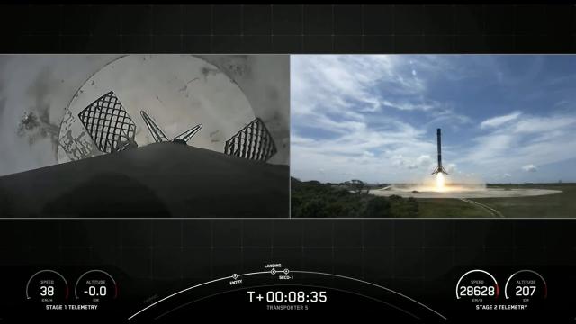 SpaceX launches Transporter-5 rideshare mission, booster lands in Florida