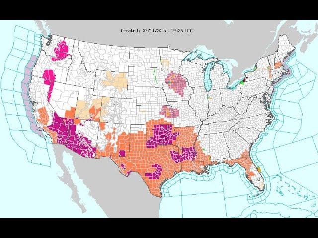 July Heat Wave & 3 Days of Severe Weather & a look at Europe Weather