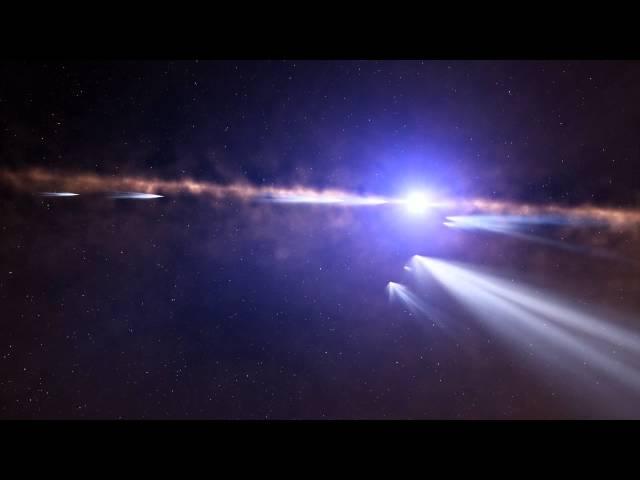 Hundreds Of Comets Spotted Around Nearby Star | Artist Impression Video
