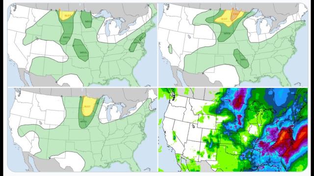 East Coast Floods coming! West Coast Heat Wave! North Central USA Severe Weather City!