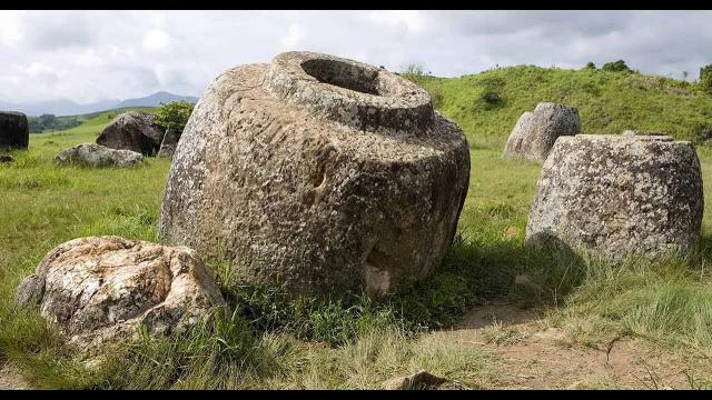 The Plain of Jars in Laos Made by Giants