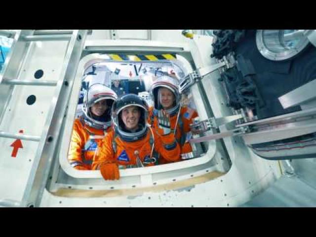 Orion Backstage: Up the Hatch with Astronauts