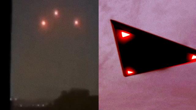 Red Lights flying in Triangle formation #UFO in Russia, May 2023 ????