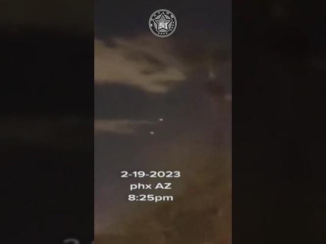 Twins UFOs UAPs filmed over Phoenix, USA, February 2023 ???? #shorts