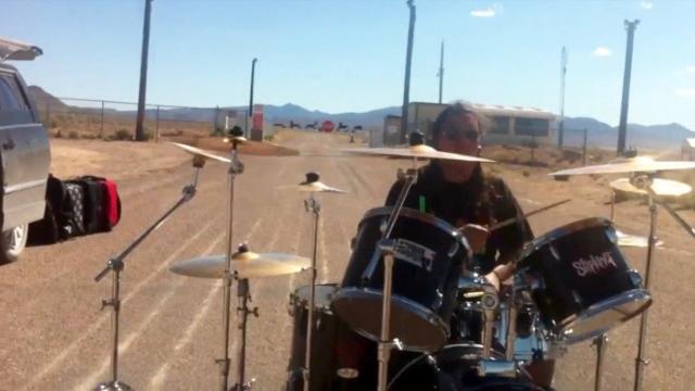 Drumming at the Back Gate of Area 51 - FindingUFO
