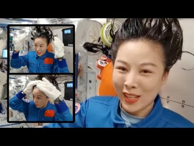 How Chinese astronauts wash their hair in space