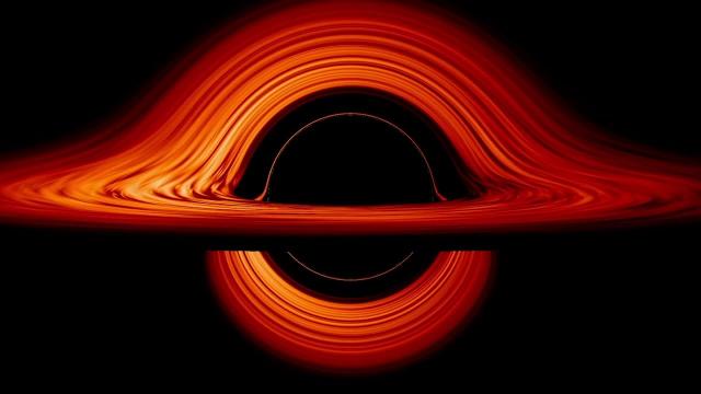 Revolve Around A Black Hole Accretion Disk in Visualization