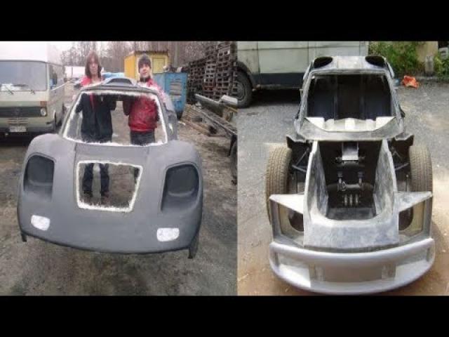 This Very Talented Guy build A lamborghini from scratch  DIY SUPERCAR