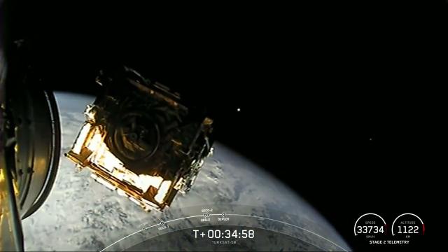 Watch SpaceX deploy the Turksat 5B satellite in amazing view from space