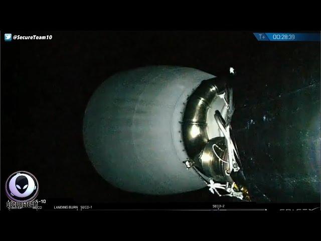 LIGHTS From Huge UFO During SpaceX Satellite Launch 4/2/17