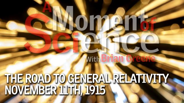 The Road to General Relativity Nov. 11th, 1915