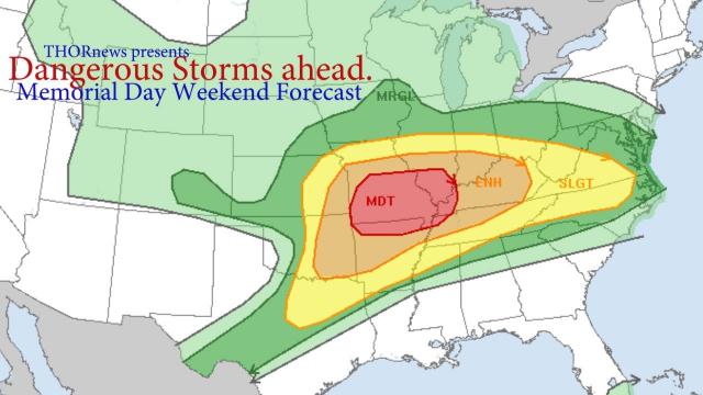 Dangerous storms may disrupt your Memorial Day Weekend: Wild Weather Watch