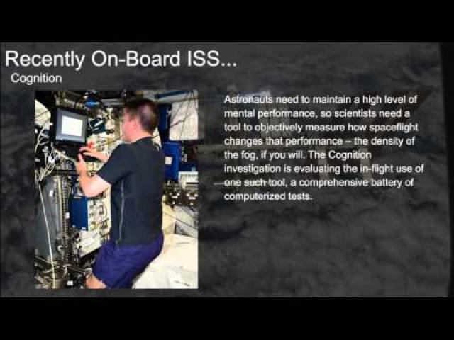 Monthly ISS Research Video Update for November 2015