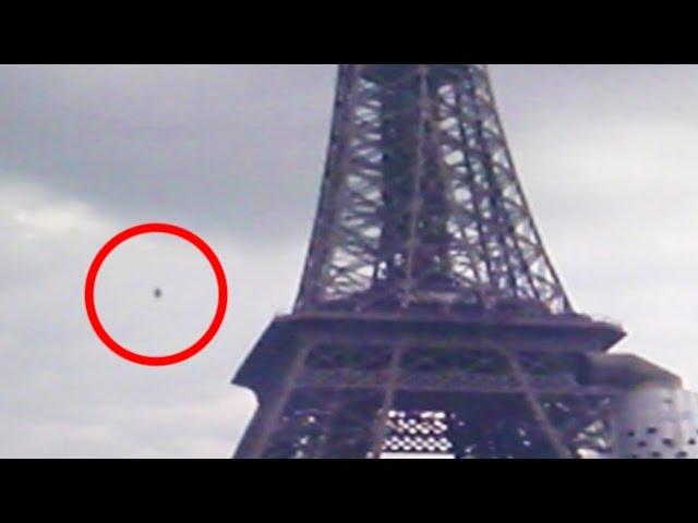 Paris France UFO December 2014! Recorded From Seine River Eiffel Tower Sighting