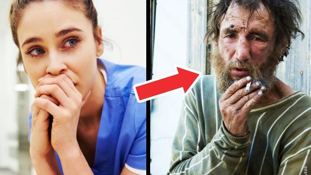 Fired Nurse Invites Homeless Man to Sit With Her in Cafe, Next Morning a Limo Comes for Her