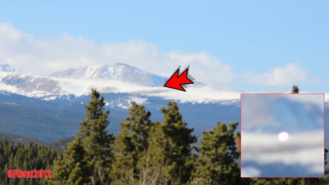 Glowing UFO In Clouds Over Colorado On April 9, 2021