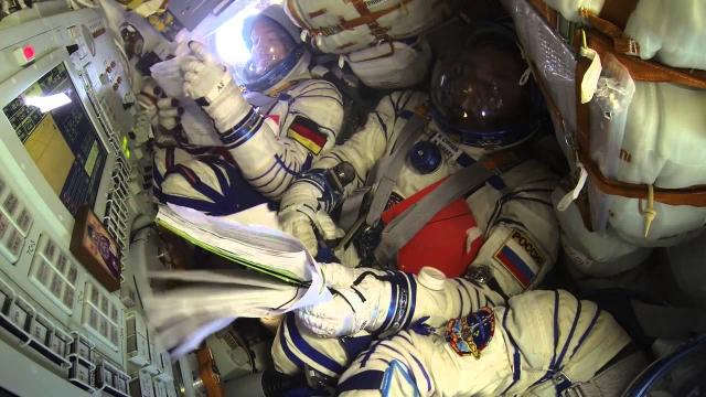 Cramped Ride From Orbit Via Soyuz | Video