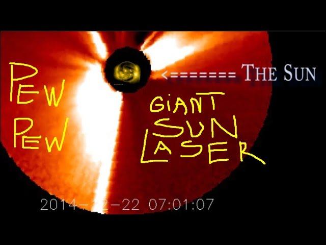 The Sun shoots a GIANT Laser. Pew Pew. For almost a whole day.