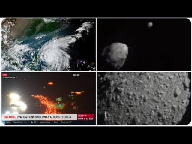 path of Major* Hurricane Ian shifts East! NASA hits an Asteroid with a DarT! #PlanetaryDefense