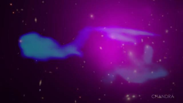 Starship Enterprise Lookalike in Very 'Trekkie' Galaxy Clusters Pic