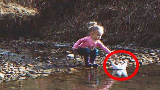 Little Girl Finds Paper Boat Sailing on River With ‘Help Us’ Written on It