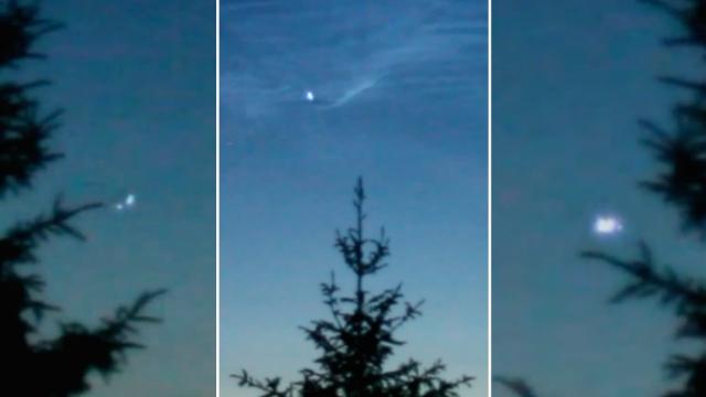 Mysterious and Strange UFOs with Multiple Glowing Lights Vanishing over Poland - FindingUFO