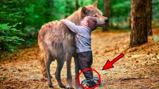 The Wild Wolf's Reaction To The Man Who Rescued Him From A Trap Is Priceless