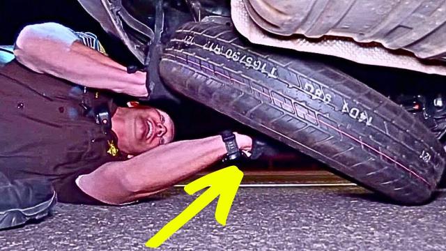 Mechanic Checks Cop’s Tire, Then Spots Green Nest Inside
