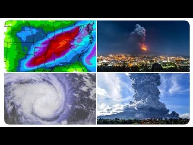 Red Alert! Floody Week for Mid-East USA! Iceberg the size of LA breaks off Antarctica! +Volcanoes!