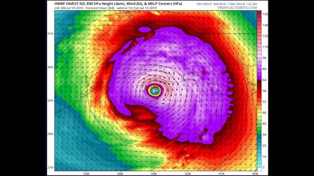 Alert! Hurricane Barry a Scary Beast? Amazing signs point to yes. Gulf Formation,