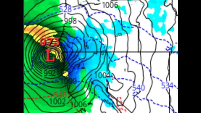 wtf? Category 2 Calicane for the West & Cat 1 Nor'cane for the NE USA