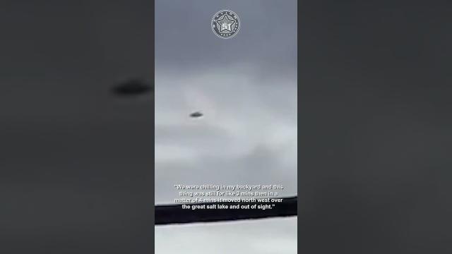 Stationary UFO over Salt Lake City, Utah, USA, May 2023 ???? #shorts