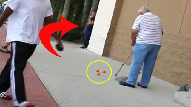 After An Old Man Drops His Groceries And A Woman Helps Him, She Realizes He Tricked Her