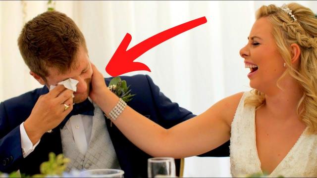 Wife Holds Back Tears After Husband Gives Her Epic Surprise