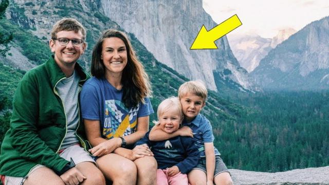 Mom Has No Idea Why Vacation Photo Went Viral, then She Looks at the Background