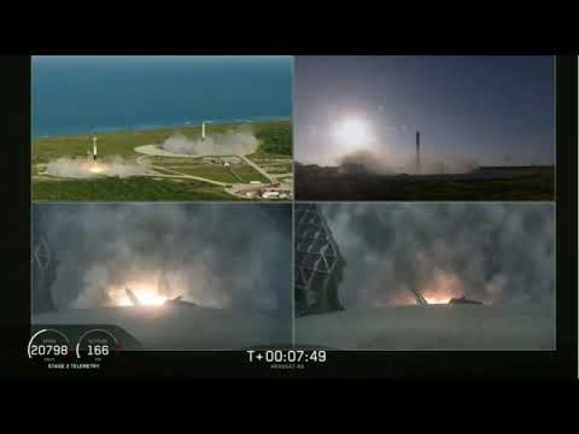 Touchdowns! SpaceX Lands All 3 Falcon Heavy Boosters After Launching Satellite