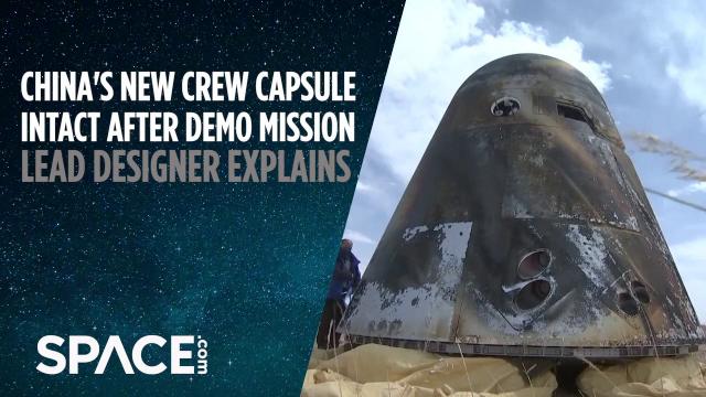 China's new crew capsule intact after demo mission